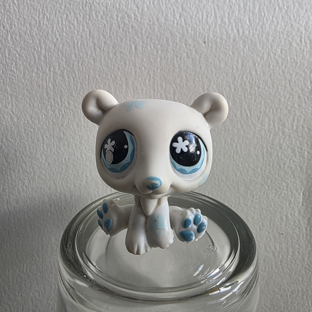 POLAR BEAR #647 - Authentic Littlest Pet Shop - Hasbro LPS